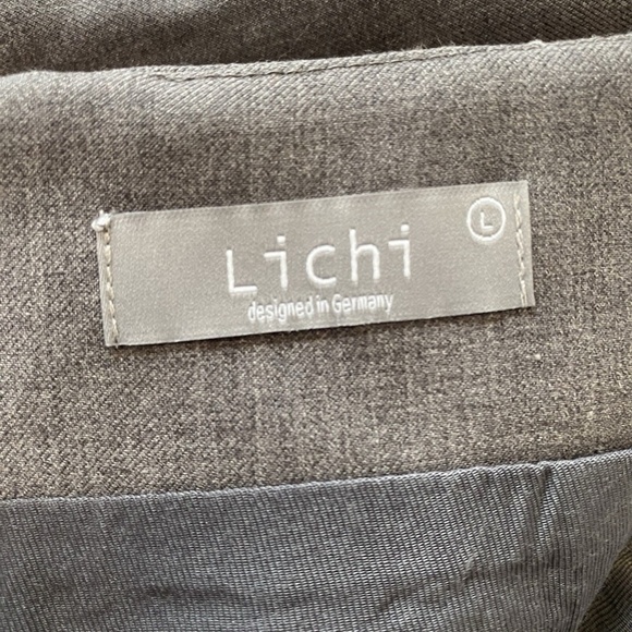 Lichi Asymmetric mini wrap skirt Size Large Grey - Picture 10 of 13